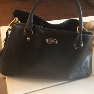 Coach black hand bag